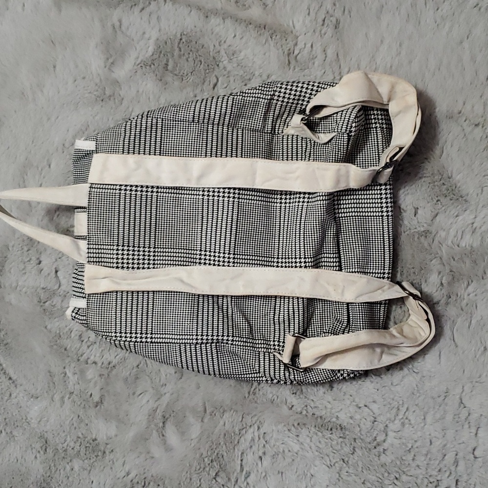 Lulu Dharma Houndstooth Pattern Drawstring Backpa… - image 3